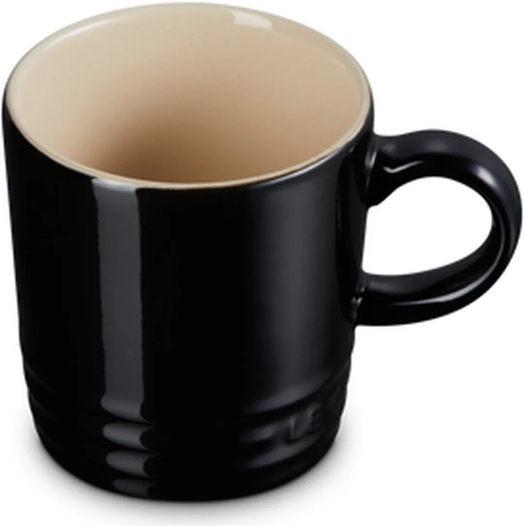 Le Creuset Ebbenzwart Aardewerken Espressokopjes 6 Stuks - 0,1L