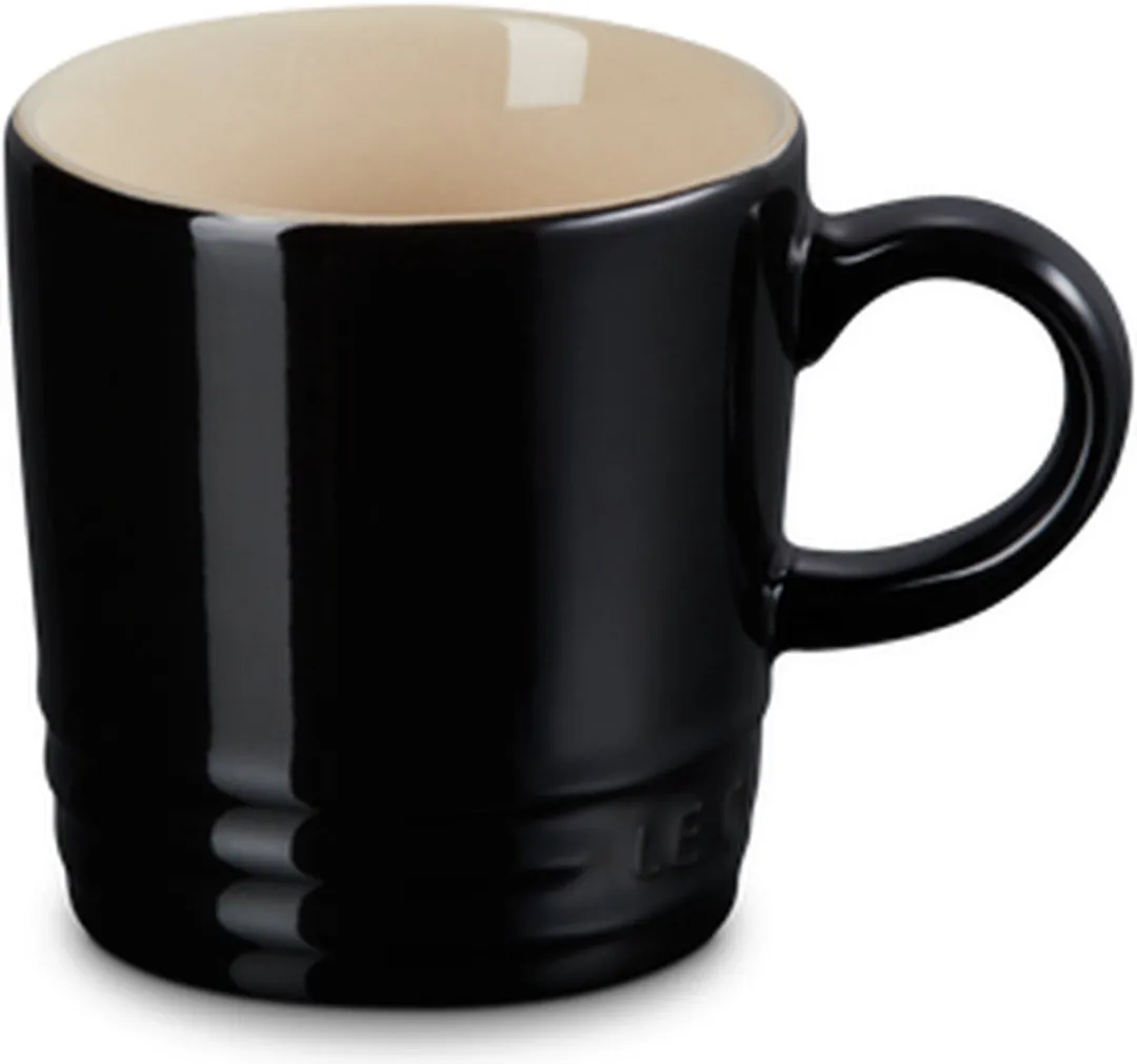 Le Creuset Ebbenzwart Aardewerken Espressokopjes 6 Stuks - 0,1L