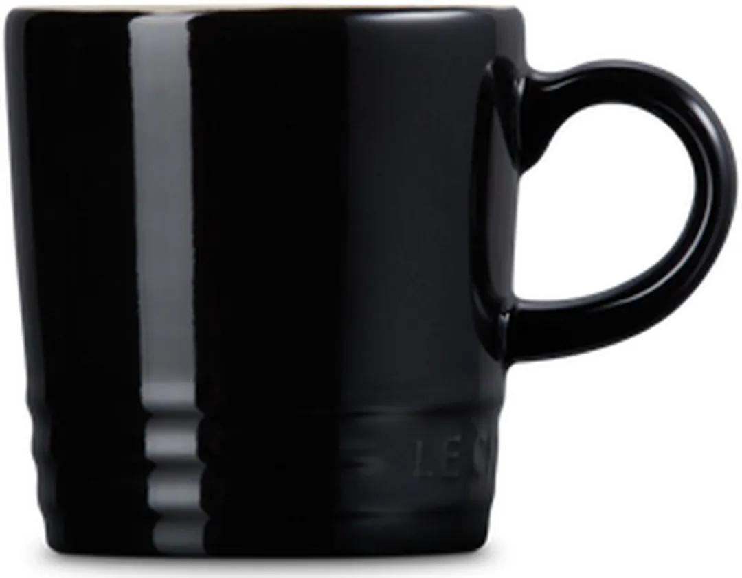 Le Creuset Ebbenzwart Aardewerken Espressokopjes 6 Stuks