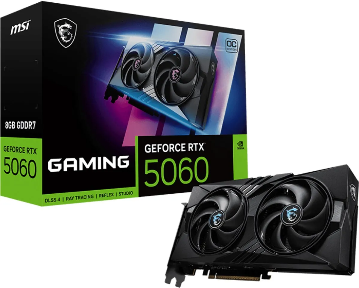 MSI GeForce RTX 5060 8G GAMING OC Videokaart