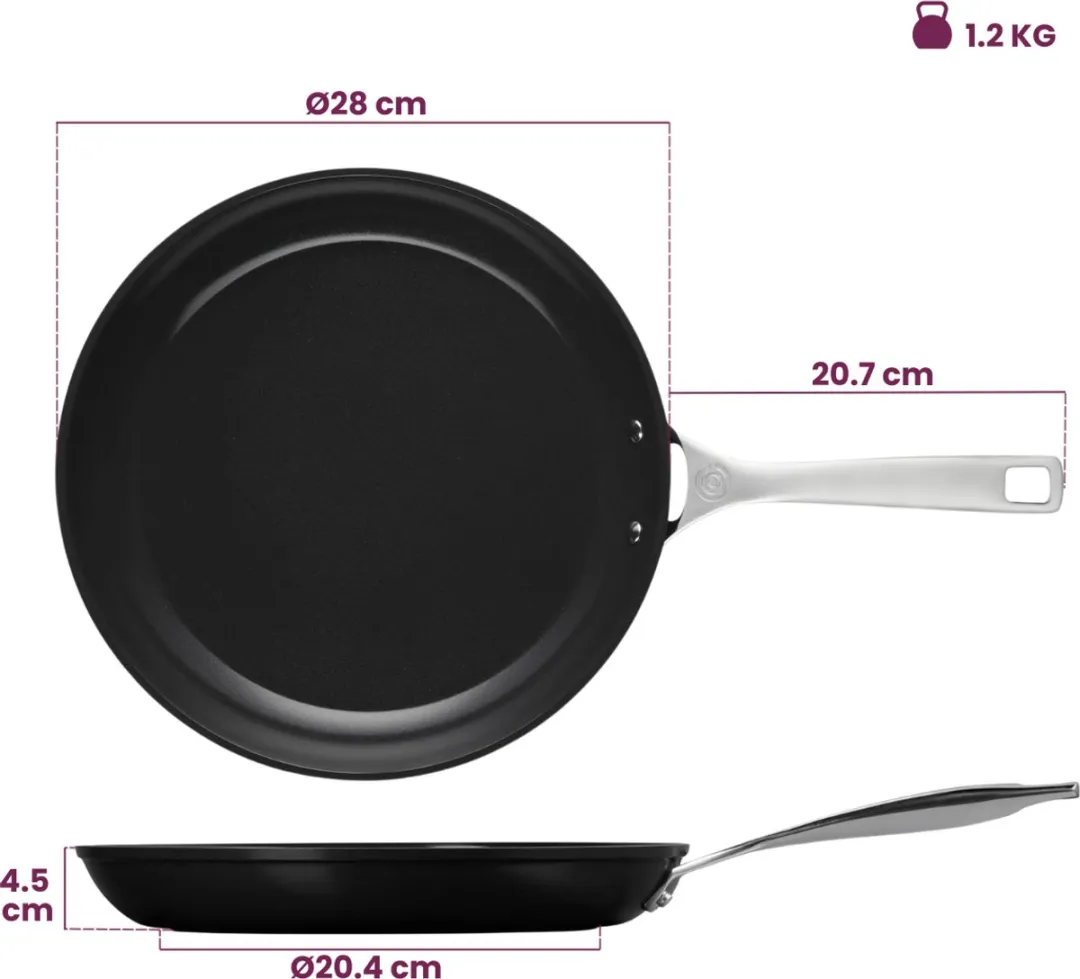 Le Creuset Essential Koekenpannenset 24cm & 28cm - Keramisch - Zwart