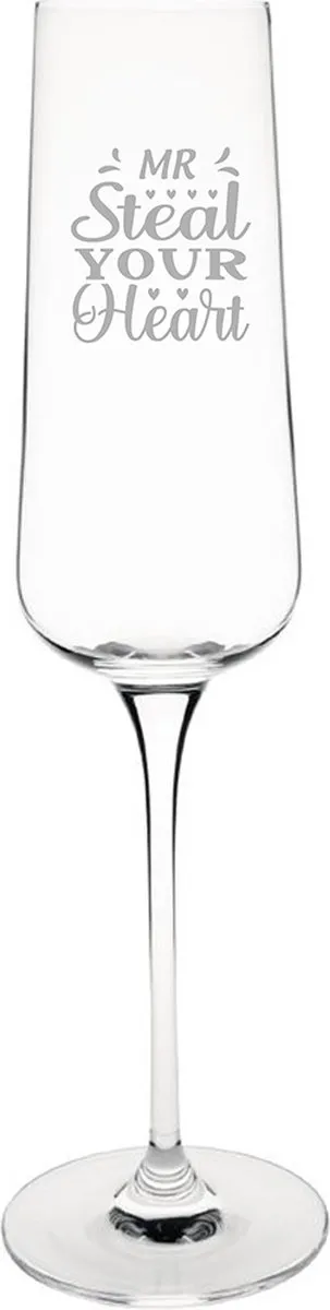 Olympia Mr. Steal Your Heart Gegraveerd Champagneglas 27cl