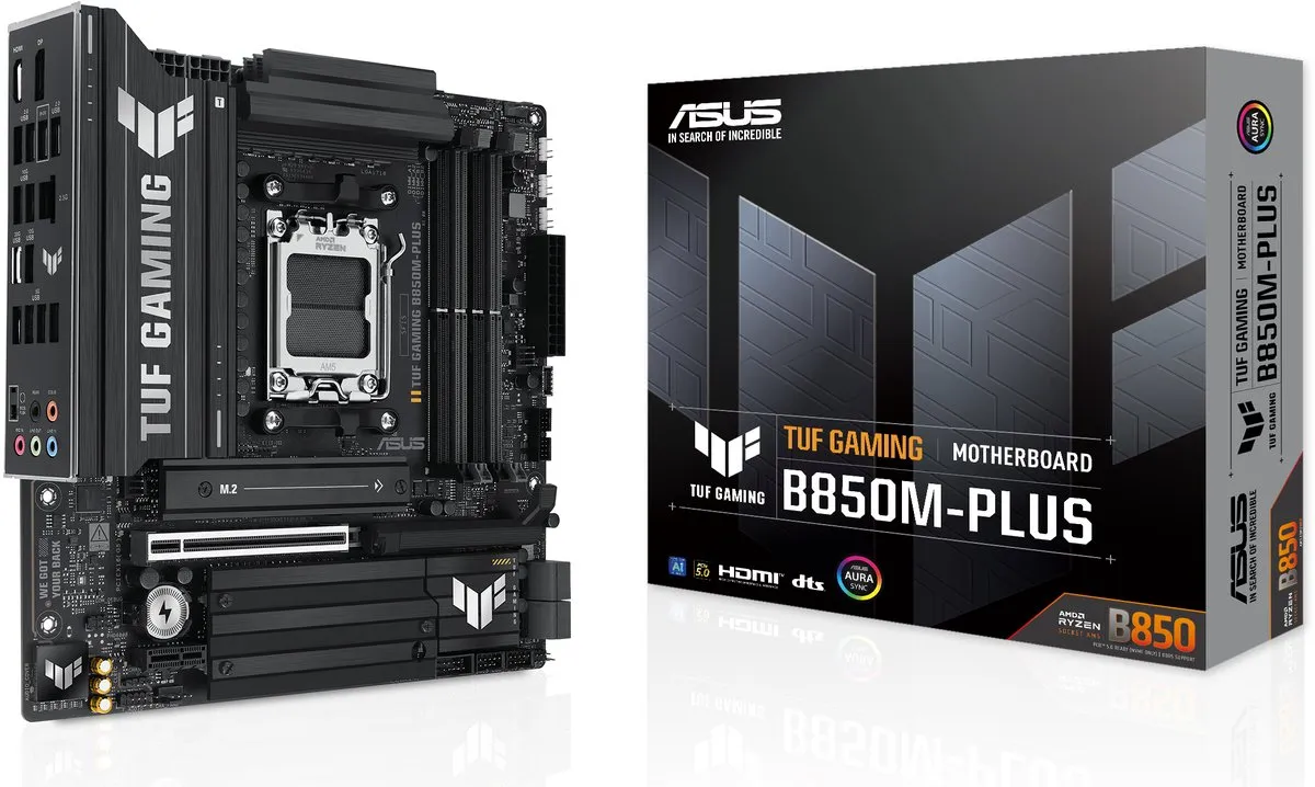 ASUS TUF GAMING B850M-PLUS AM5 Micro-ATX Moederbord