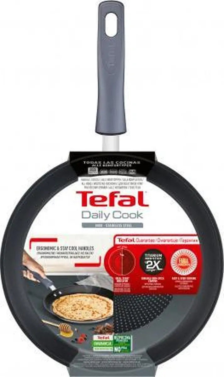 Tefal Daily Cook G7313855 Crêpepan 25cm - Zwart