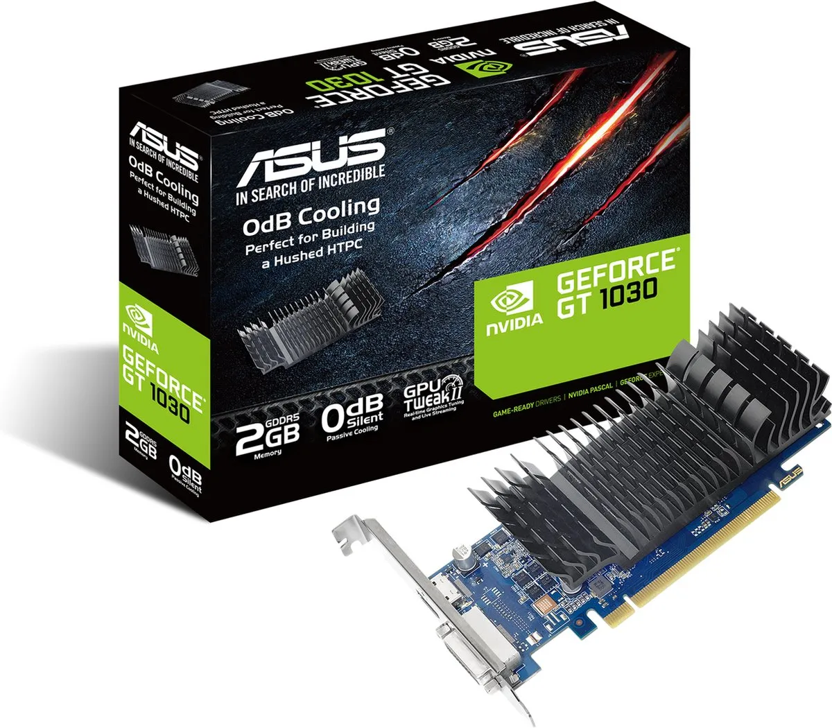 ASUS NVIDIA GT1030 SL 2G BRK Videokaart