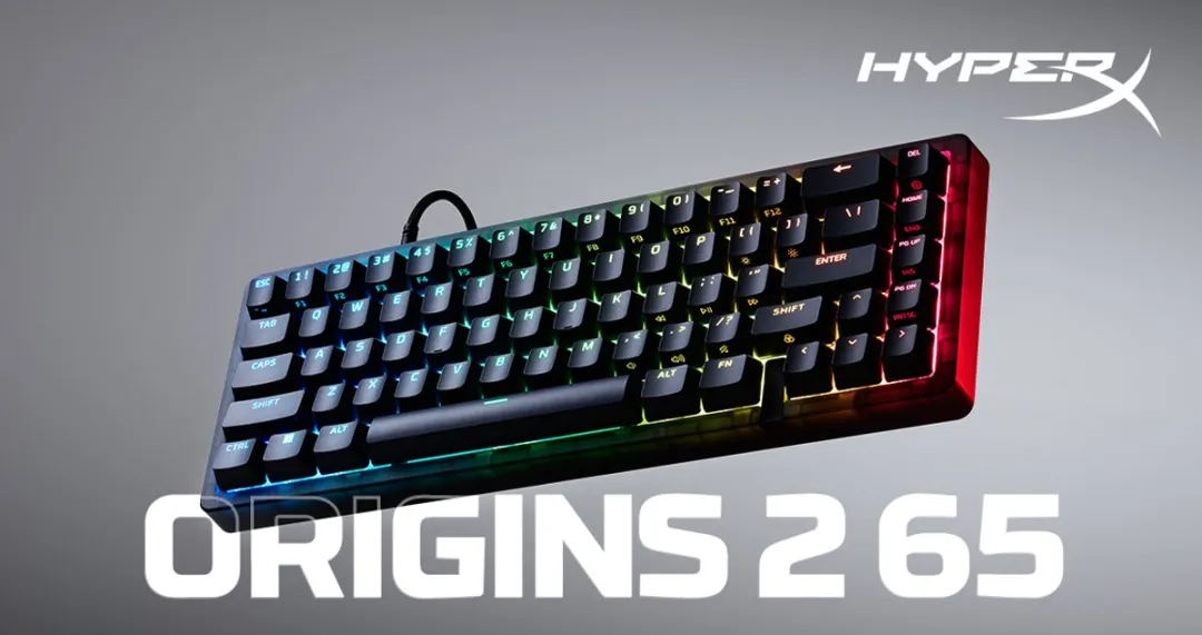 HyperX Origins 2 65 Gamingtoetsenbord - RGB - US QWERTY - Zwart