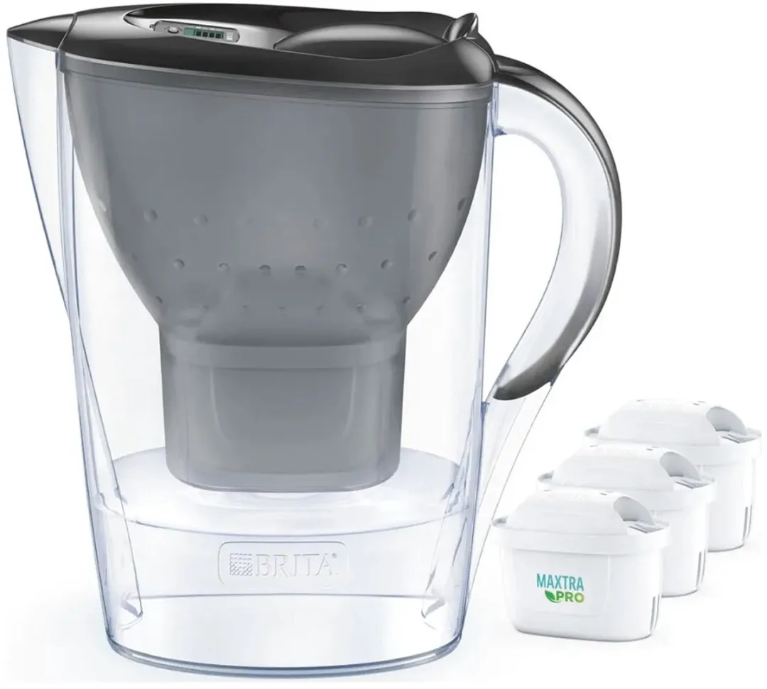 Brita Marella Waterkoker 2400ml - Grafiet + 3x Maxtra Pro ALL-IN-1