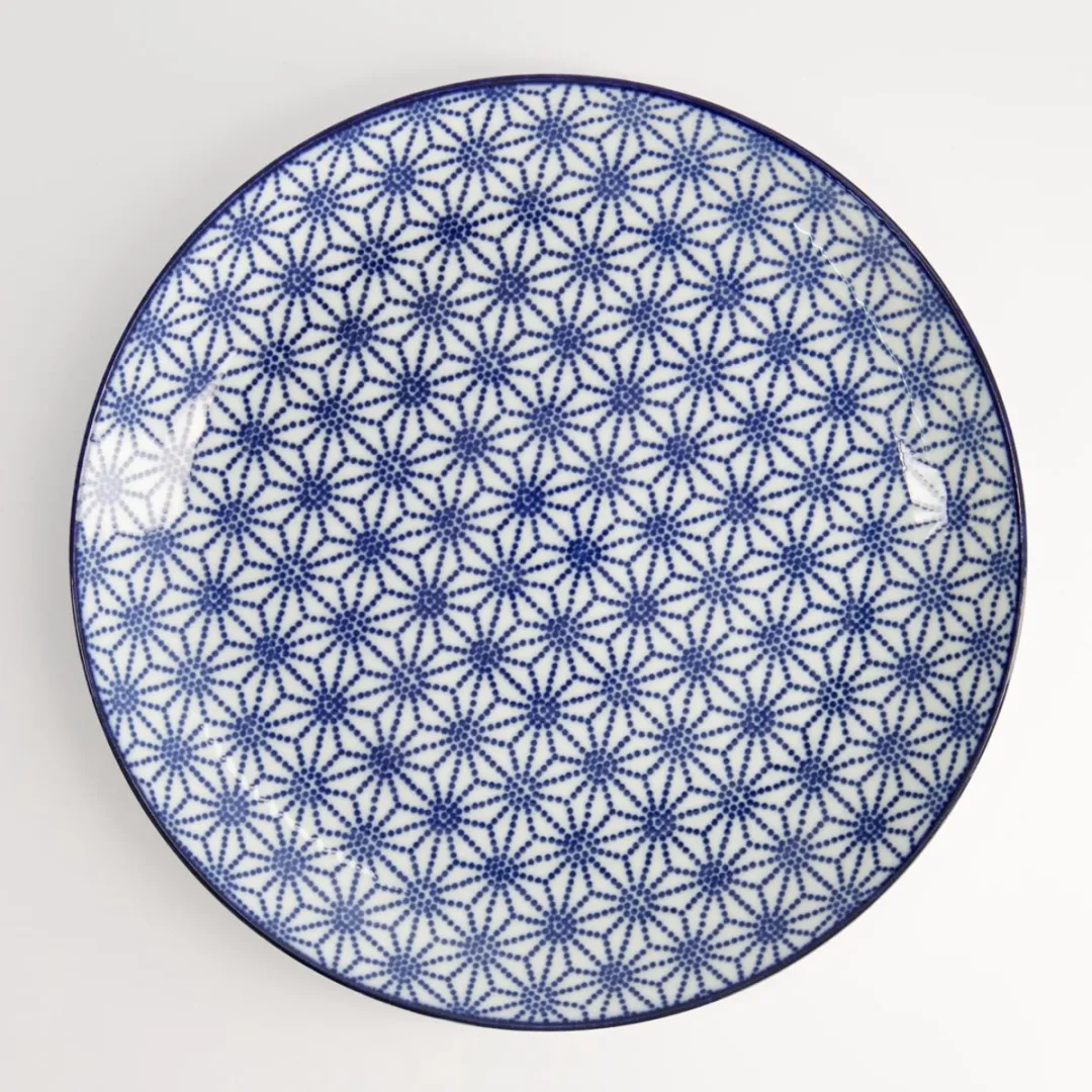 Tokyo Design Studio Nippon Blue Dinerbord 25.7cm - Sterrenmotief