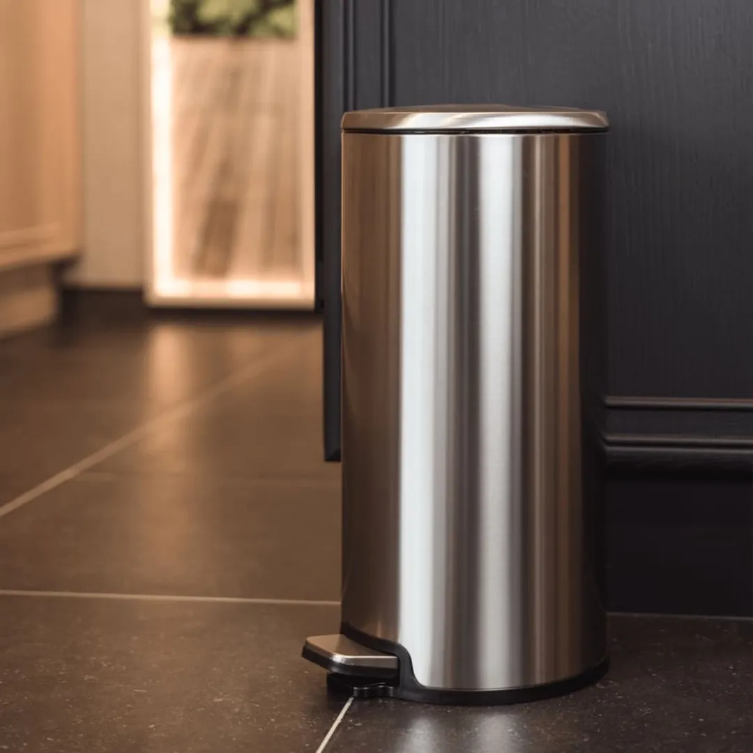 Cosy&Trendy Wasty Pedaalemmer 20L - Zilver