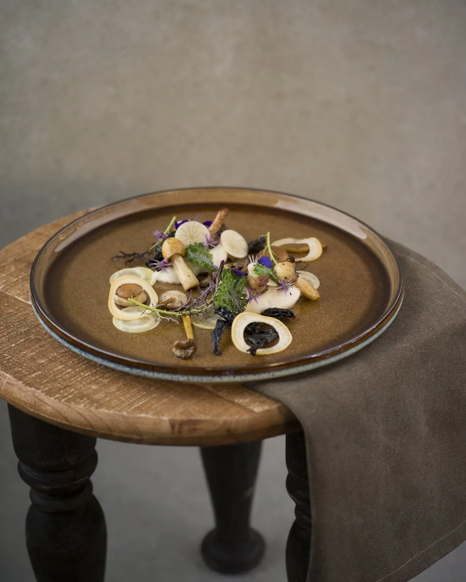 Cosy&Trendy Quintana Dessertbord 5950022 - 22cm - Bruin