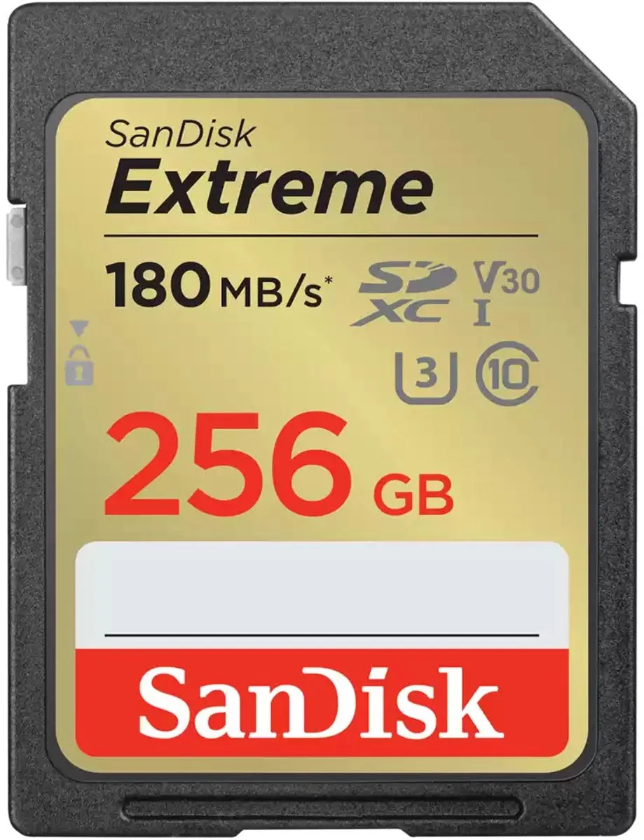 SanDisk Extreme SDXC 256GB - Waterdicht