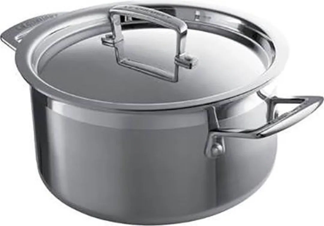 Le Creuset RVS Lage Kookpan 5L
