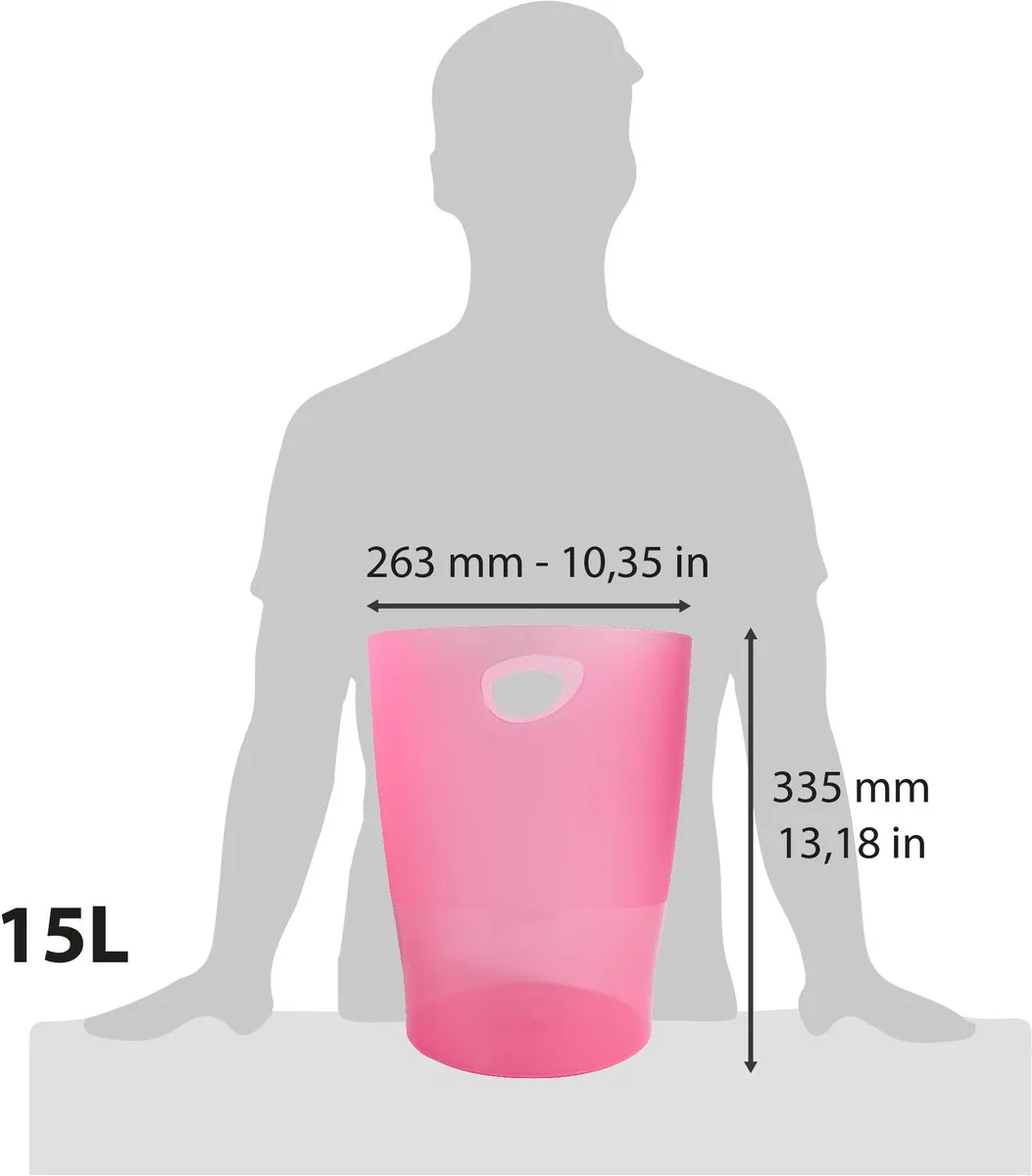 Exacompta Papiermanden 8x - 15L Framboos