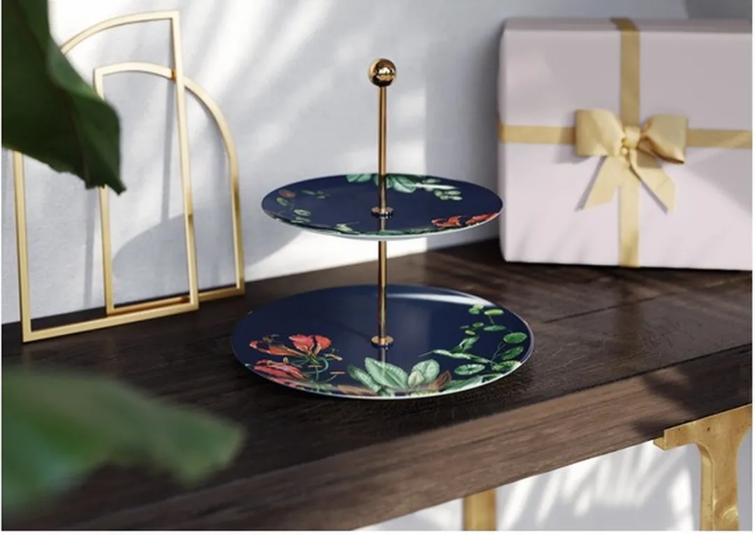 Villeroy & Boch Avarua Gifts Etagère 27,5cm - Groen/Wit