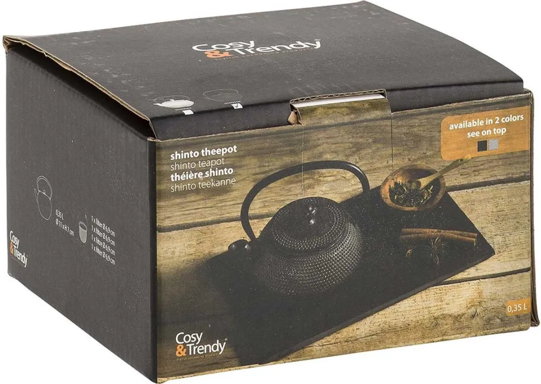 Cosy&Trendy Takara Theepot - Gietijzer 0,35L - Zwart