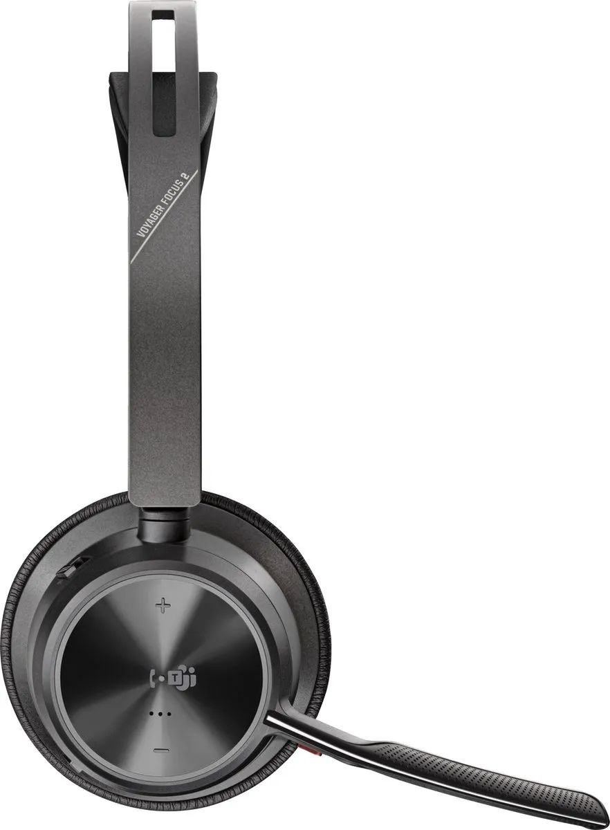 Poly Voyager Focus 2 Headset - Noise Cancelling - Zwart - afbeelding 6 van 6