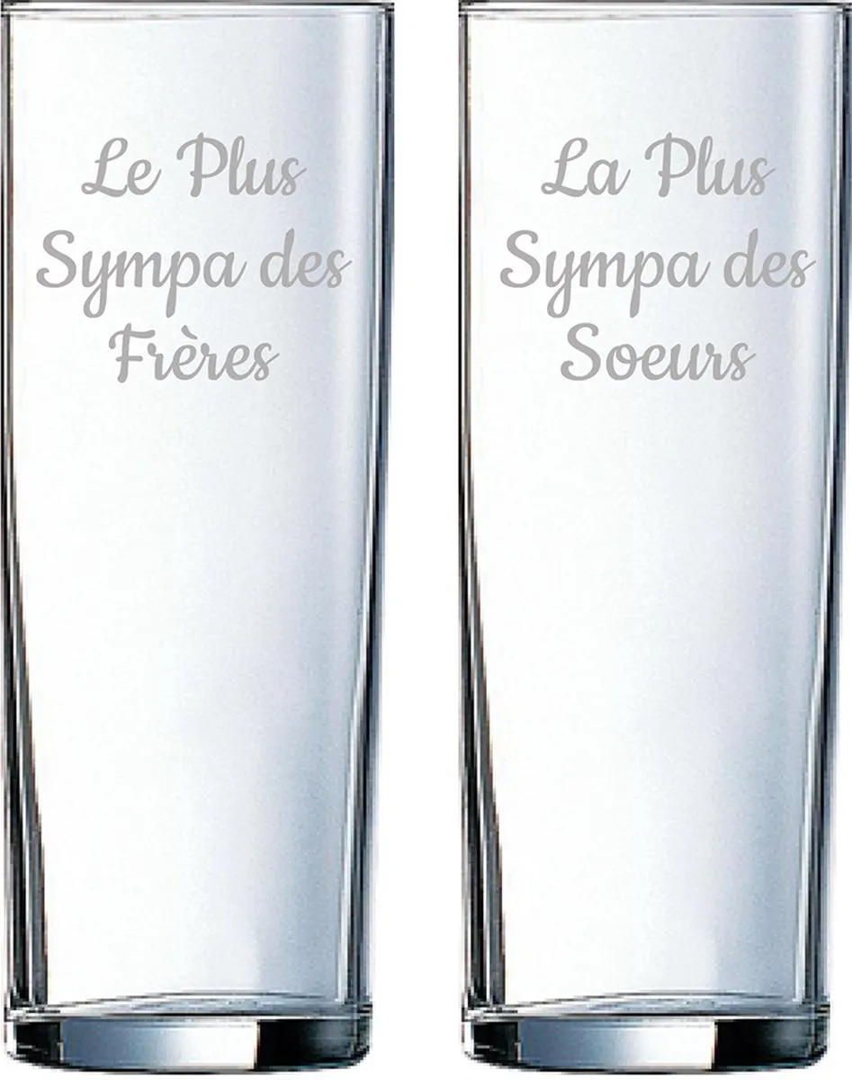 Arcoroc Longdrinkglas Le Plus Sympa des Frères & Soeurs