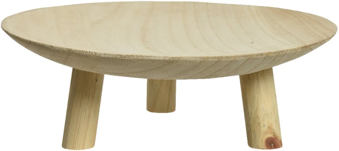 Decoris Fruitschaal Paulownia Hout 30x10cm