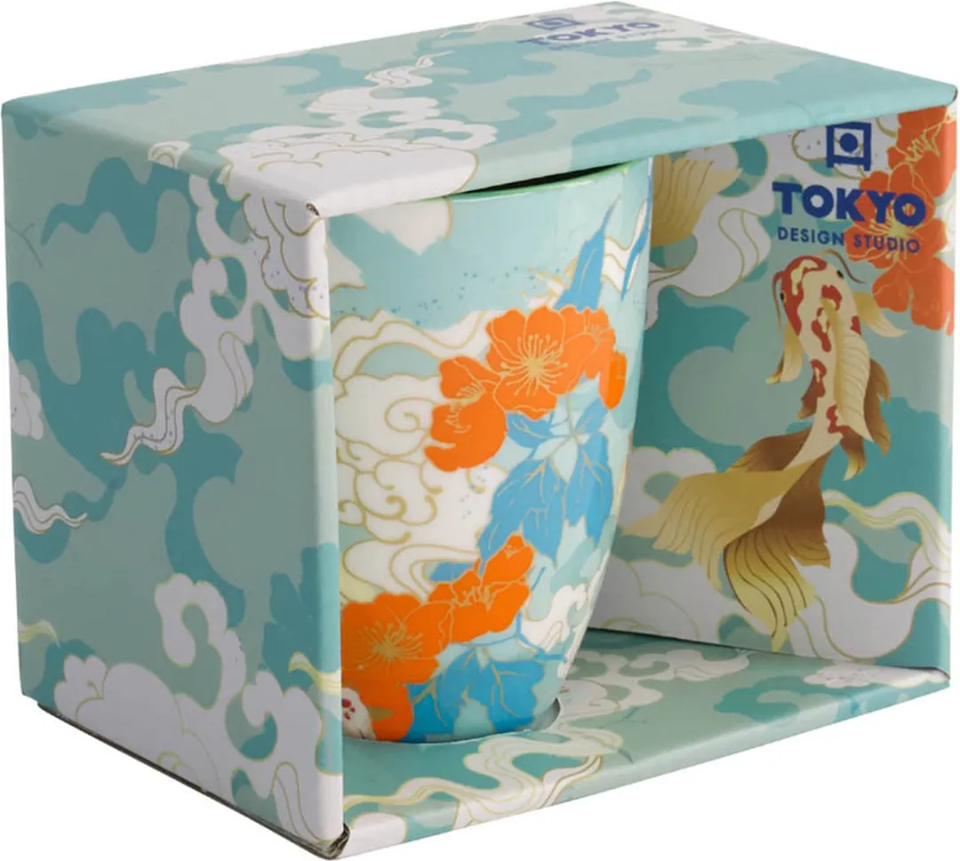 Tokyo Design Studio Kawaii Goudvis Mok - 380ml - Giftbox