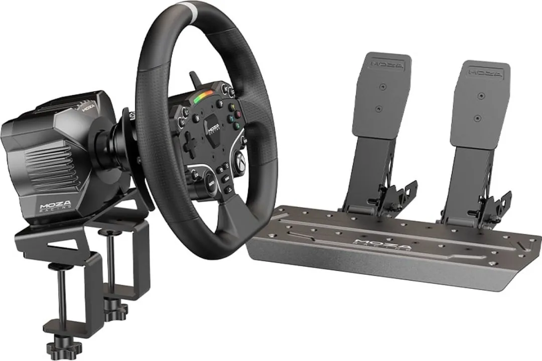Moza Racing R3 Bundel - Direct Drive Stuurbasis - ES Stuurwiel - SR-P Lite Pedalen - PC/Xbox