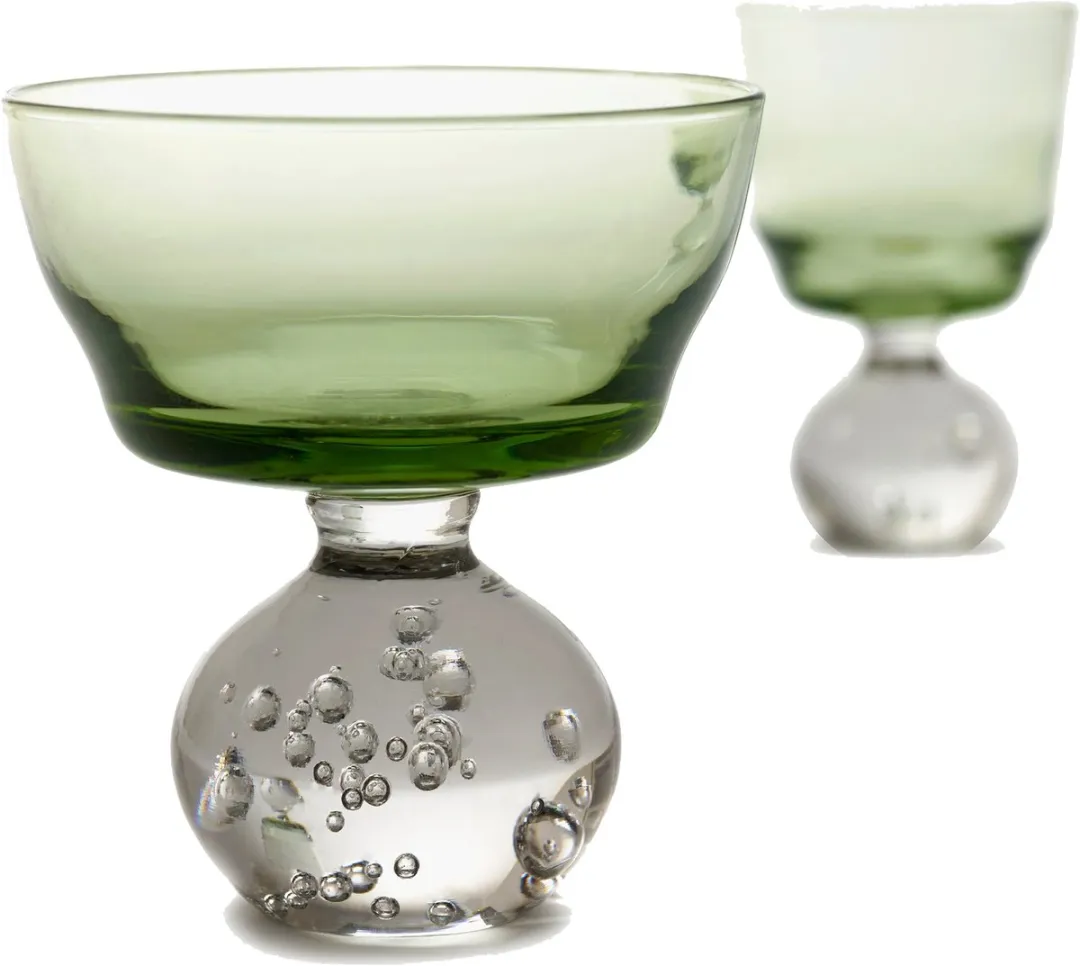 Serax Bela Silva Eternal Glas Op Voet M - Groen - 6 Stuks