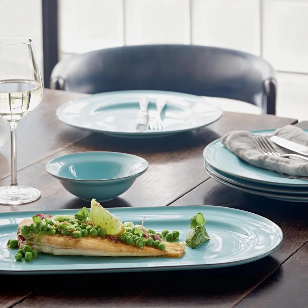 Royal Doulton Gordon Ramsay Union Street Ontbijtbord 22cm - Turquoise