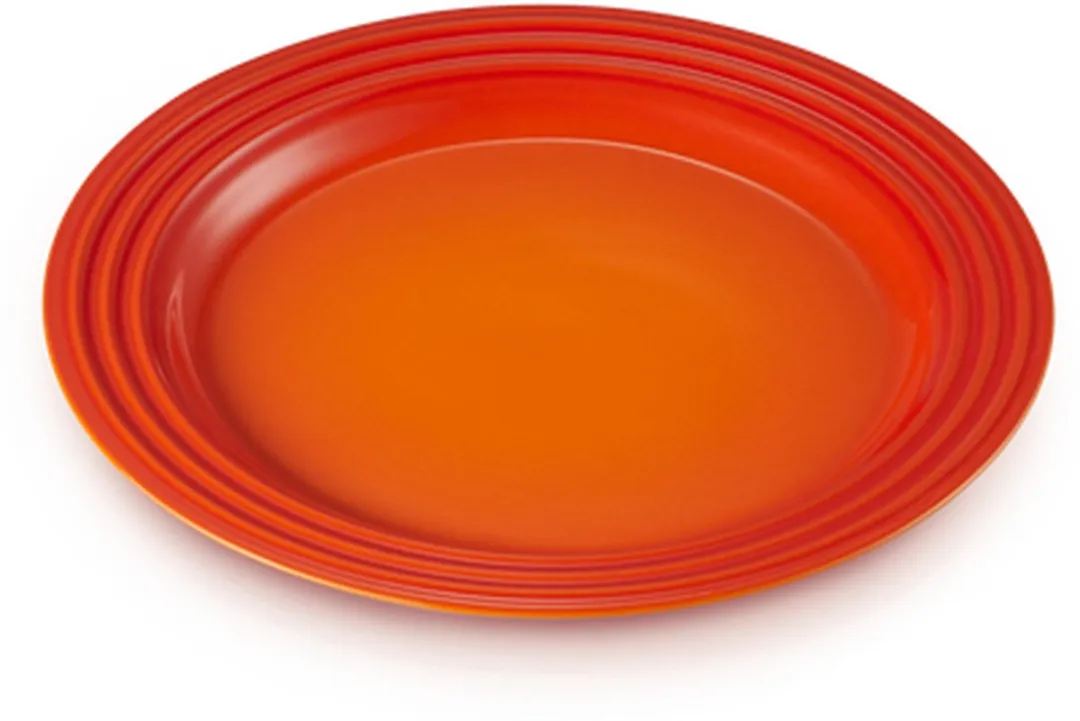 Le Creuset Aardewerken Ontbijtborden Oranjerood 22cm - 4 Stuks