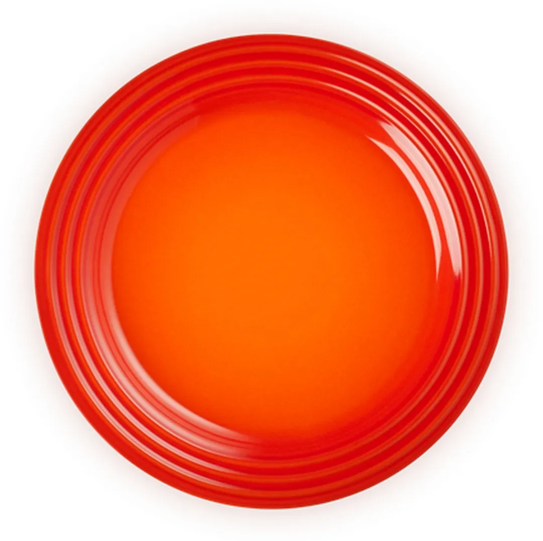 Le Creuset Aardewerken Ontbijtborden Oranjerood 22cm
