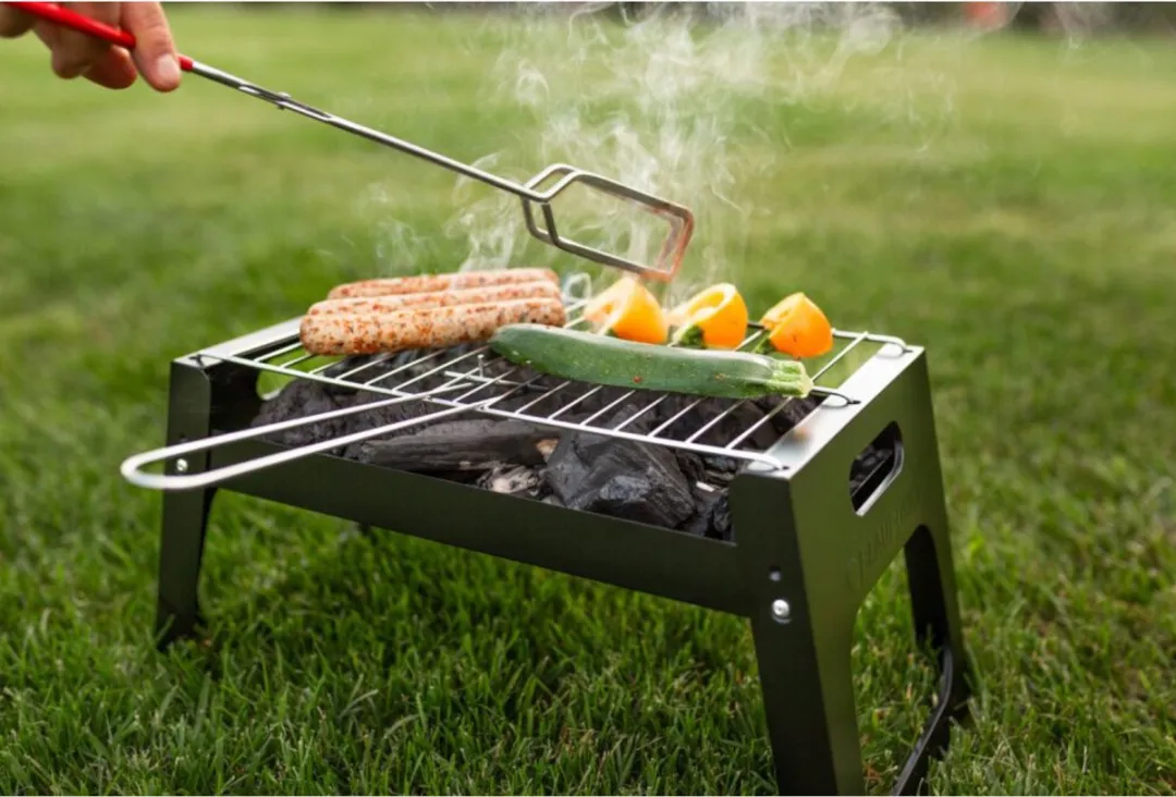 Blaupunkt Opvouwbare BBQ - 4 Hamburgers - Zwart