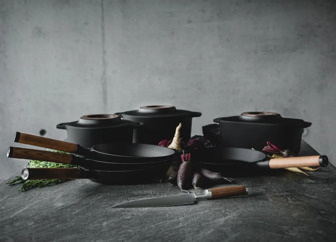 Fiskars Norden Gietijzeren Pan 6L - Zwart
