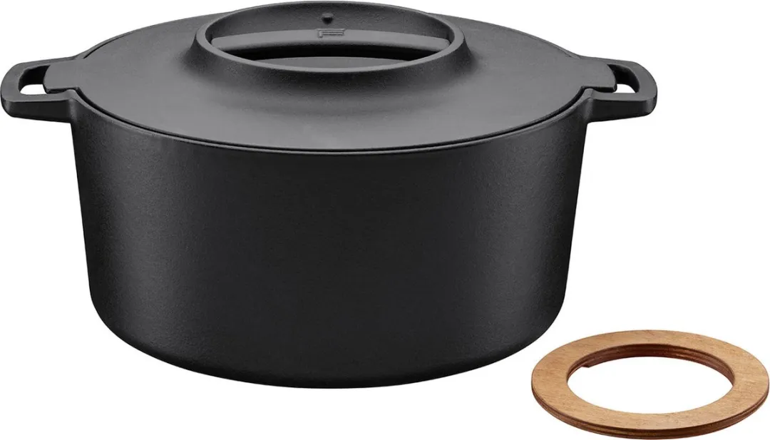 Fiskars Norden Gietijzeren Pan 6L - Zwart