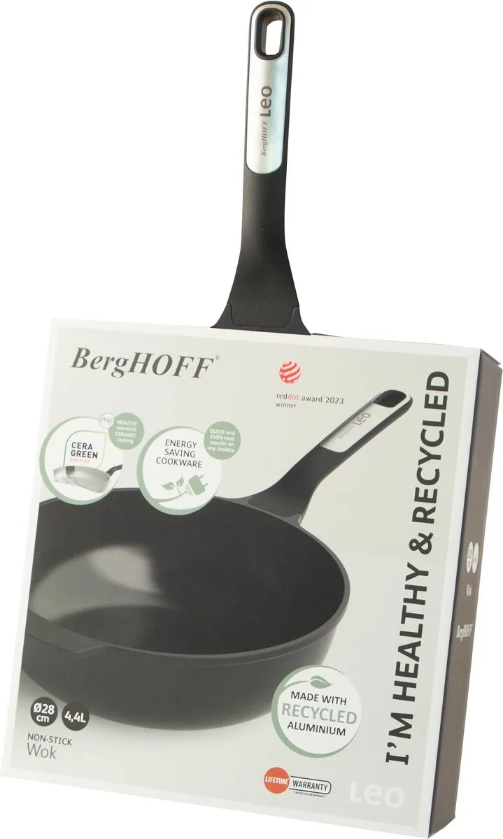BergHOFF LEO Wok Phantom - Ø28cm - Zwart
