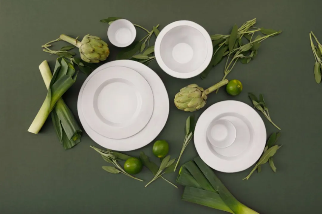 Palmer Serviesset Ecogres Plano 12-delig - 4 Personen - Wit