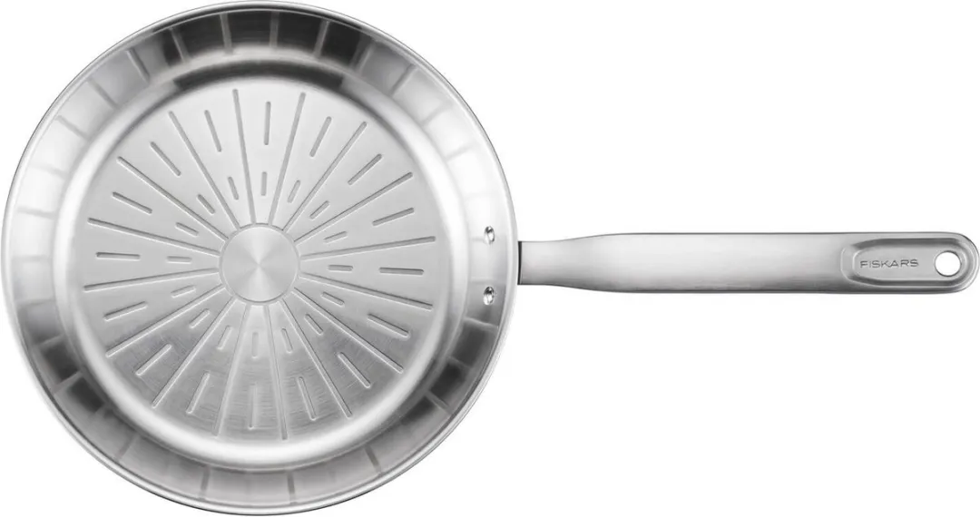 Fiskars Koekenpan All Steel Pure 24cm - RVS