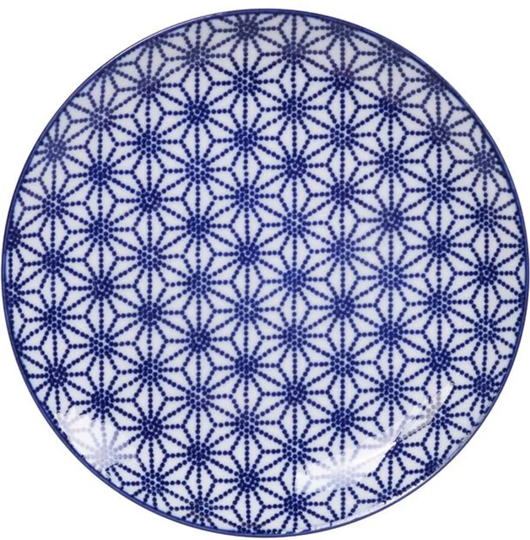 Tokyo Design Studio Gebaksbord Lotus Nippon Blue