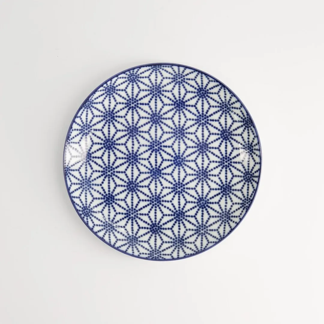 Tokyo Design Studio Gebaksbord Lotus Nippon Blue - 16cm