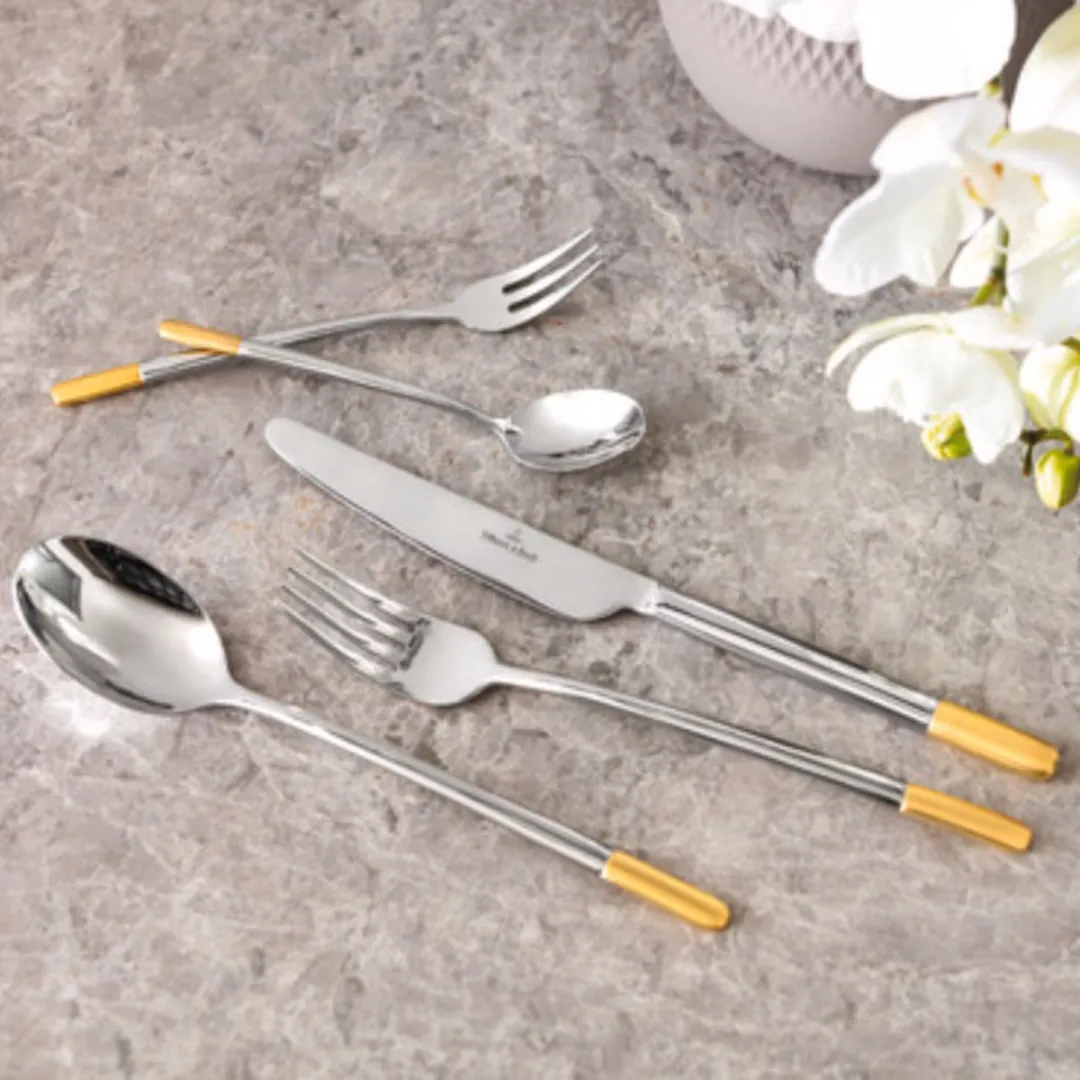 Villeroy & Boch Ella Bestekset 70-delig - 12 Personen - Verguld
