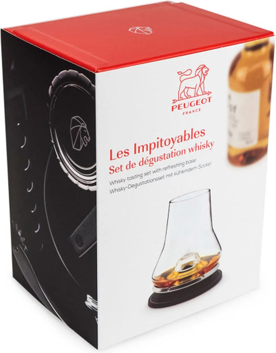 Peugeot Les Impitoyables N°5 Whiskyglas - 29cl - Mondgeblazen - Zwart