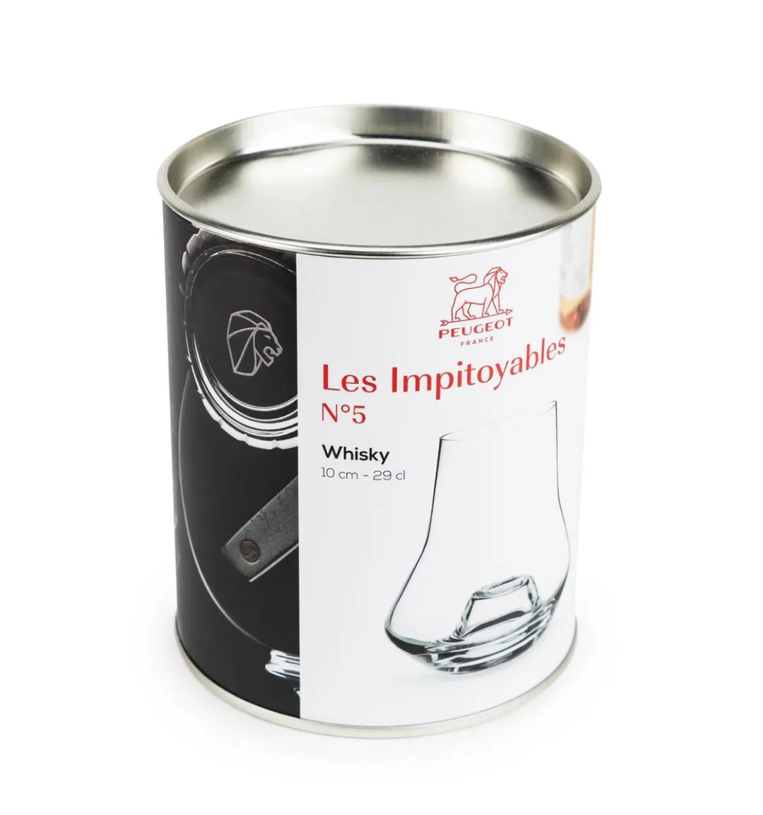 Peugeot Les Impitoyables N°5 Whiskyglas - 29cl - Mondgeblazen - Zwart