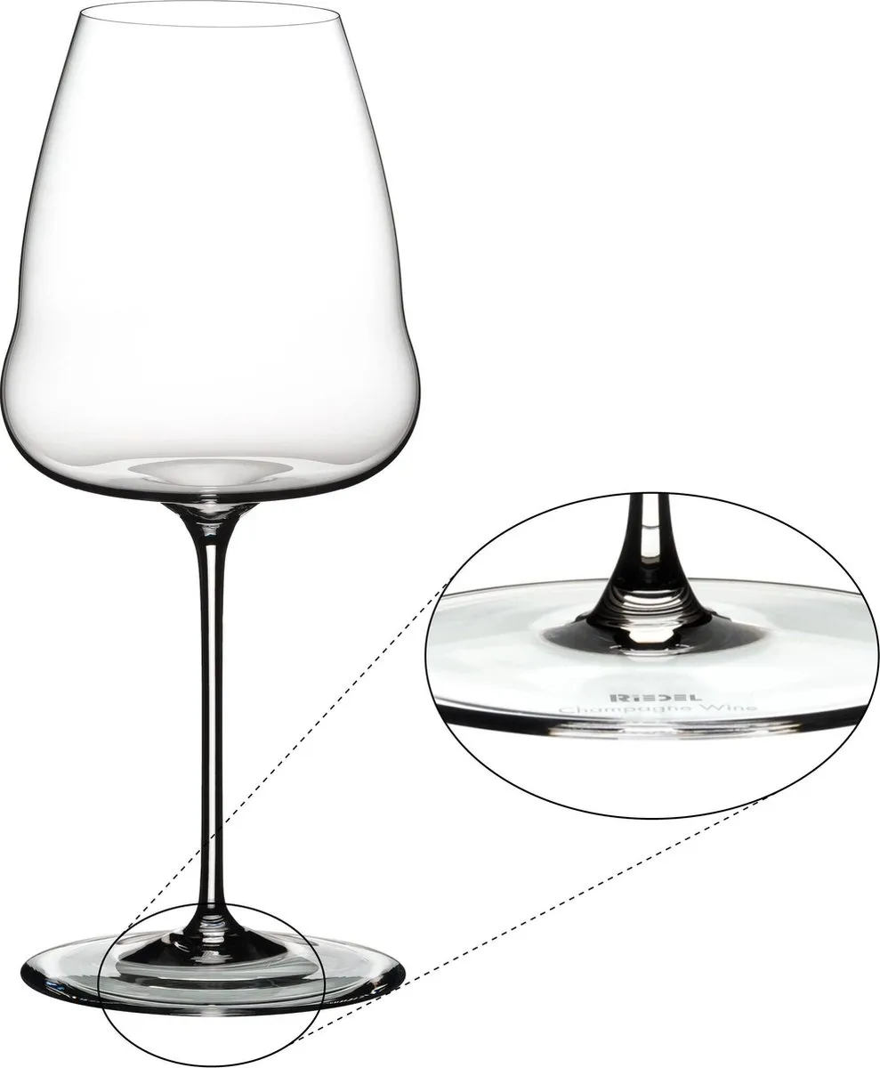 Riedel Winewings Champagneglas 742ml - Transparant