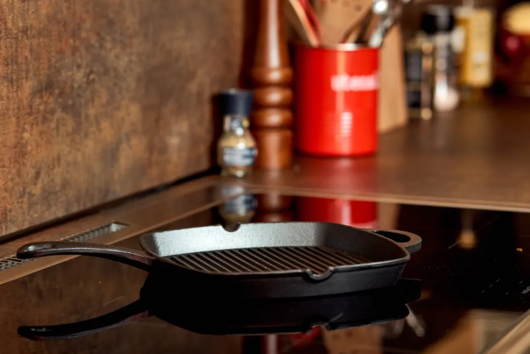 Svenska Living Gietijzeren Grillpan 26x26cm - Zwart