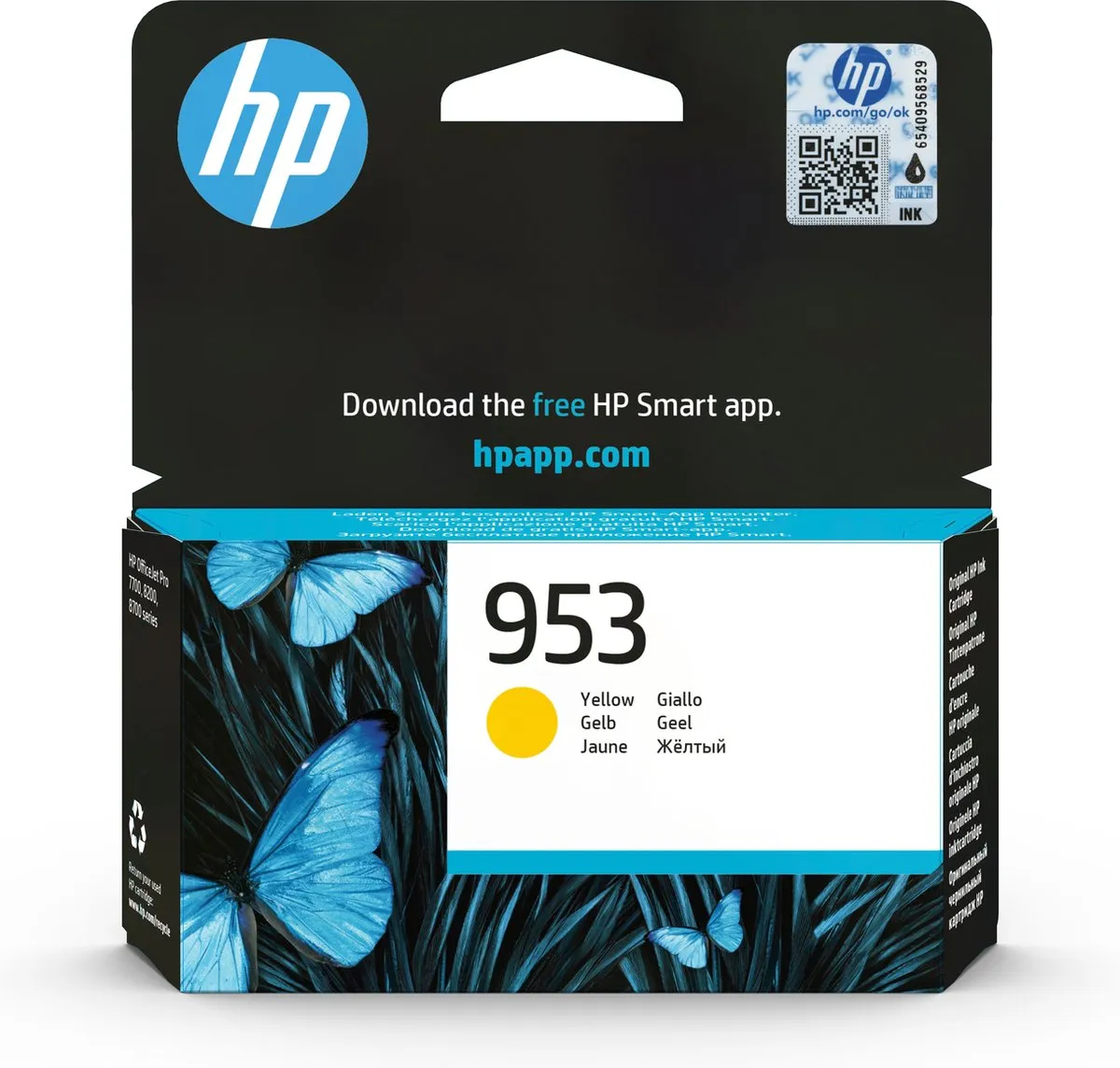 HP 953 Inktcartridge Geel F6U14AE