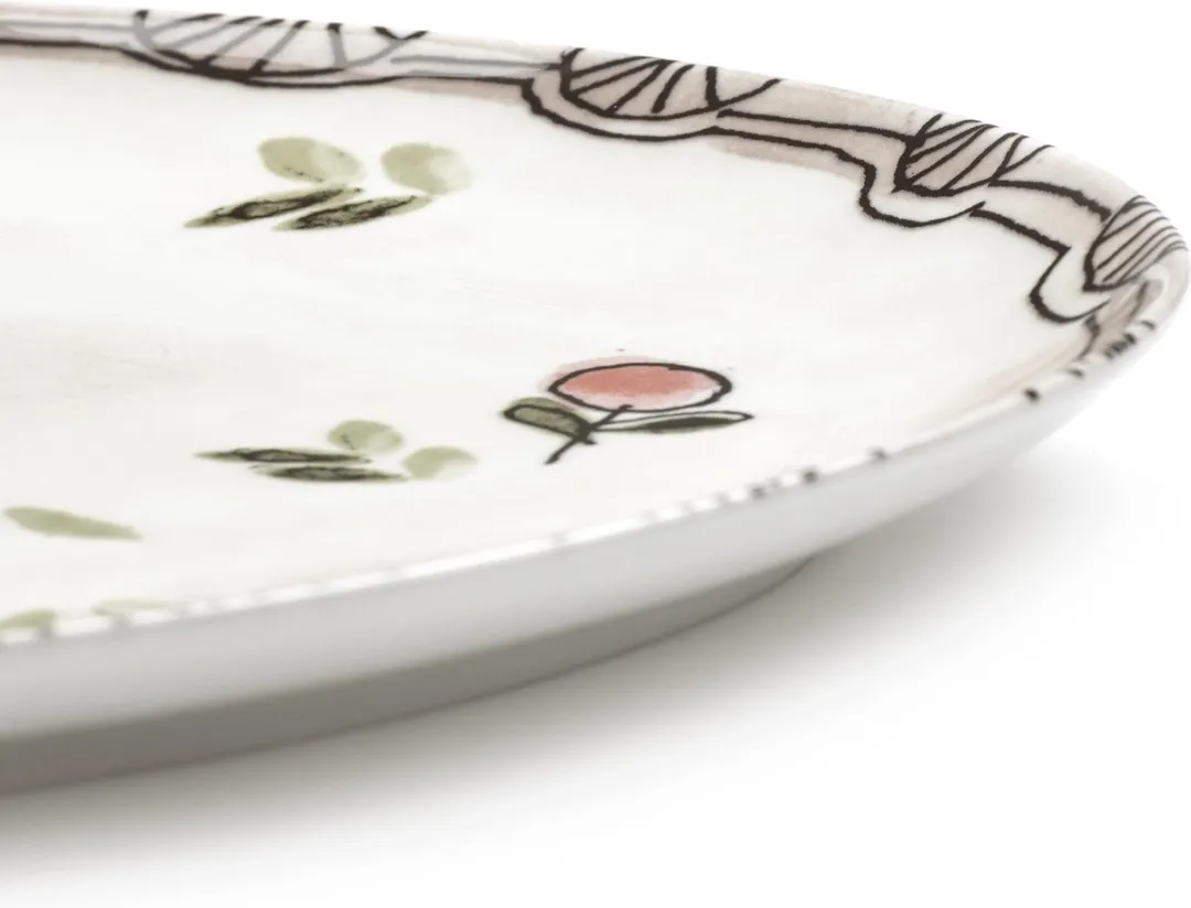 Serax Midnight Flowers By Marni Mirtillo Nude Serveerschaal 35x22