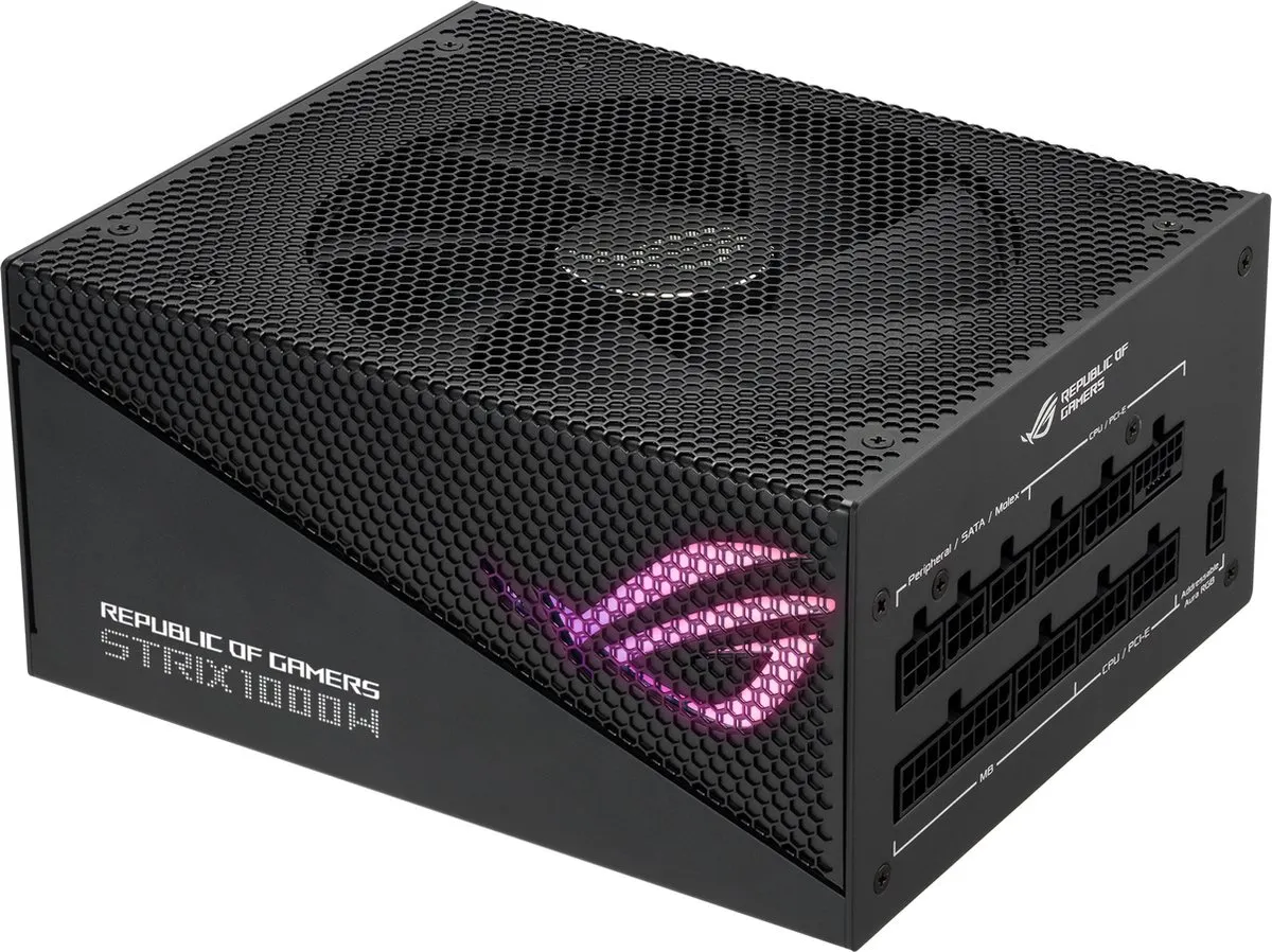 ASUS ROG Strix 1000W Gold Aura Edition PSU - 1000W - Zwart