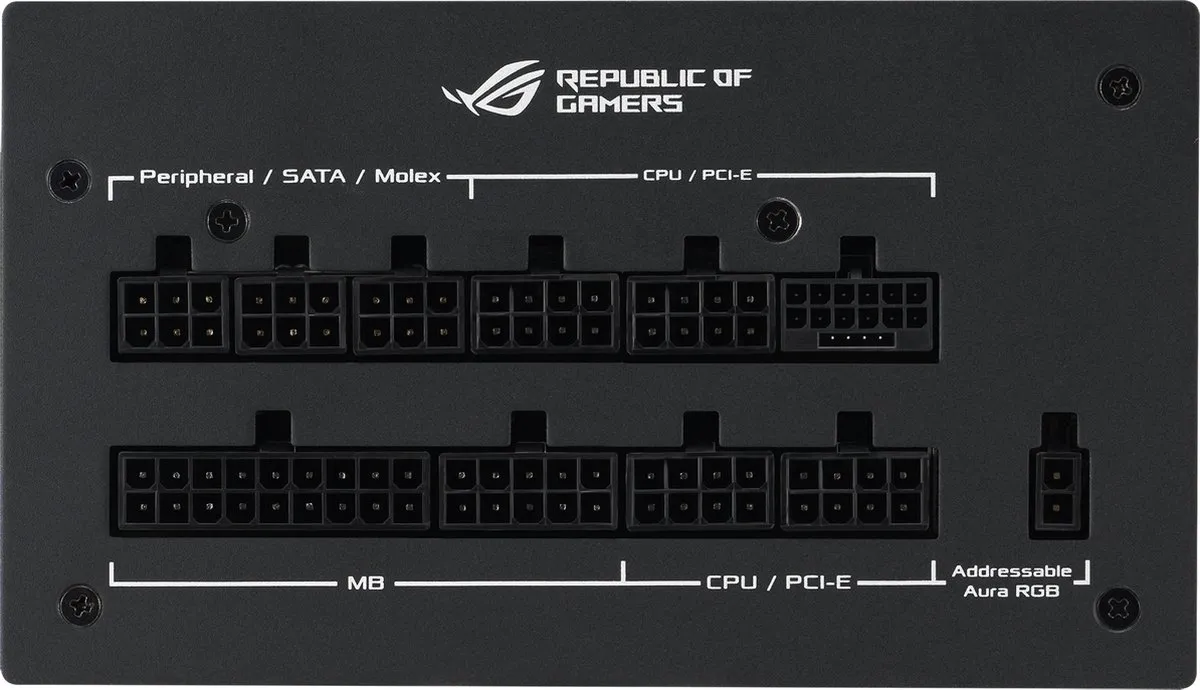 ASUS ROG Strix 1000W Gold Aura Edition PSU - 1000W - Zwart