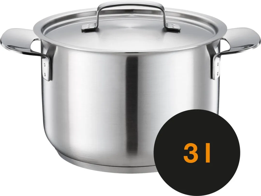 Fiskars All Steel Kookpan 3L - RVS - afbeelding 3 van 6