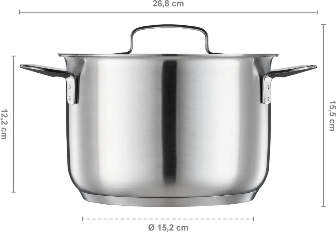 Fiskars All Steel Kookpan 3L - RVS - afbeelding 4 van 6