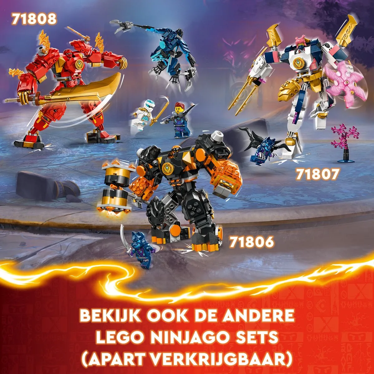 LEGO Ninjago Kai Elementaire Vuurmecha 71808 - 322 Stukken - afbeelding 6 van 6