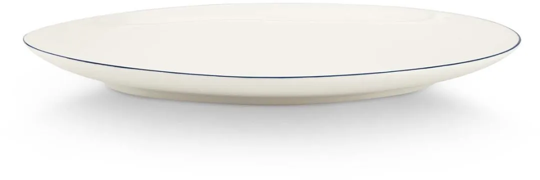 vtwonen Line Dinerbord 30cm - Blauw/Wit