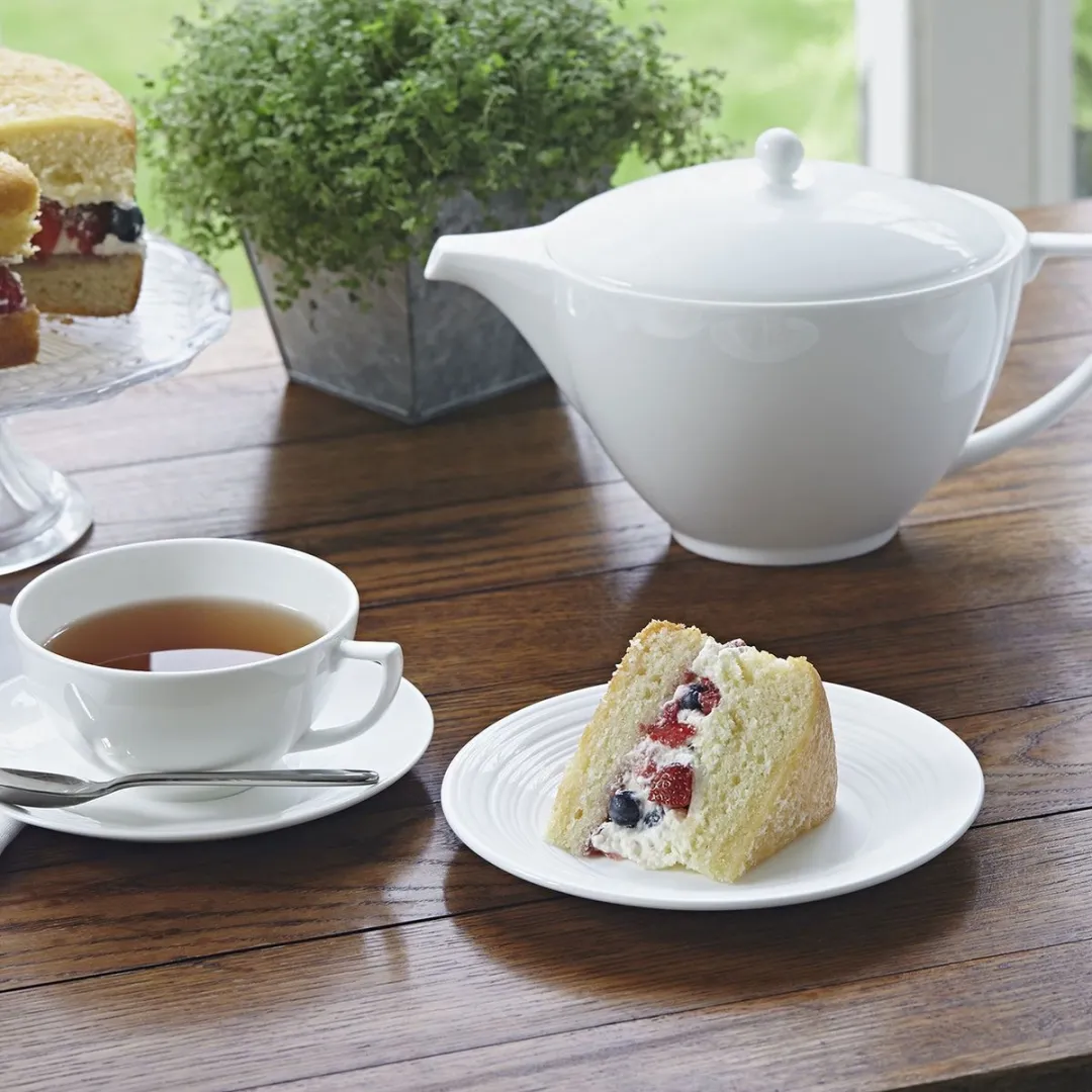 Wedgwood Jasper Conran Theepot 1.2L - 6 Kopjes - Wit
